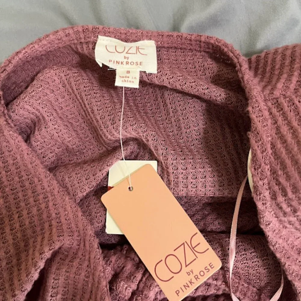 NEW Cozie by Pink Rose Sweater Small